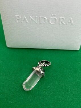 Pandora White Amulet Pendant Sterling silver Charm